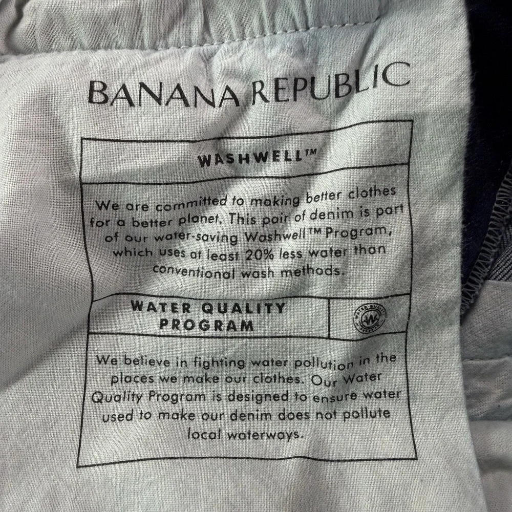 Banana Republic Jeans Mens 36x30 Slim Fit Dark Wash Stretch Denim Better Republi